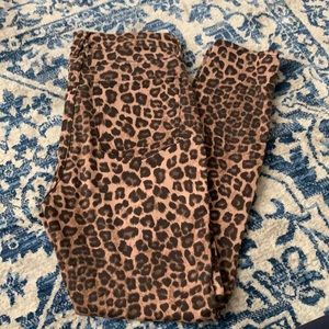 Good American Good Waist Cheetah Skinny Jeans